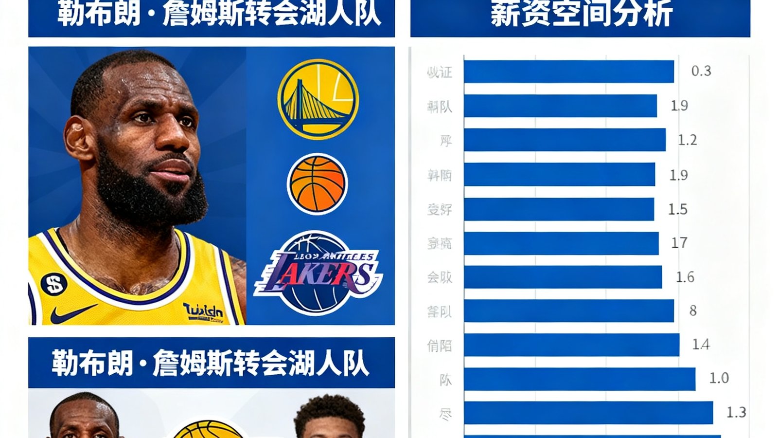 球探报道NBA转会新闻，涉及球星交易和球队薪资空间分析